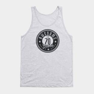 Vintage Awesome for 70 Years // Retro 70th Birthday Celebration B Tank Top